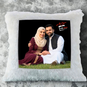 custom photo fur    Pillow